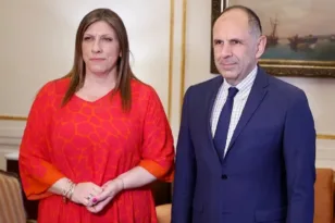 Συνάντηση Γεραπετρίτη – Κωνσταντοπούλου στο ΥΠΕΞ για τις διεθνείς εξελίξεις