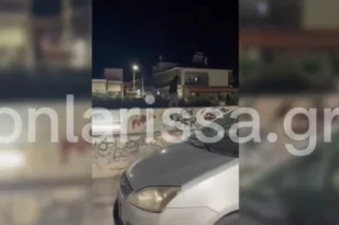 Λάρισα: Νεαροί έριχναν πέτρες και νερόμπομπες σε αυτοκίνητα ΒΙΝΤΕΟ