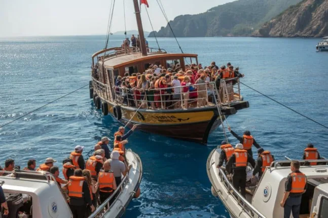 Τουρκία: Βυθίστηκε τουριστικό σκάφος με 148 επιβάτες – Παιδιά ανάμεσα στους διασωθέντες