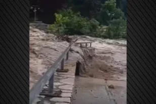 Πηνειός: Υπερχείλισε ο ποταμός στην Ηλεία, πολλά τα προβλήματα από τις δυνατές καταιγίδες, ΒΙΝΤΕΟ