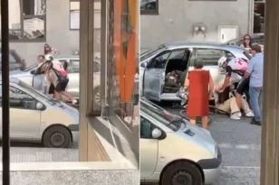 Πορτογαλία: Ποδηλάτης ξυλοκόπησε οδηγό στη μέση του δρόμου – Τον αναζητά η αστυνομία ΒΙΝΤΕΟ