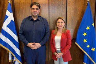 Χριστίνα Αλεξοπούλου: Συνάντηση με τον Υπουργό Εσωτερικών Θ. Λιβάνιο