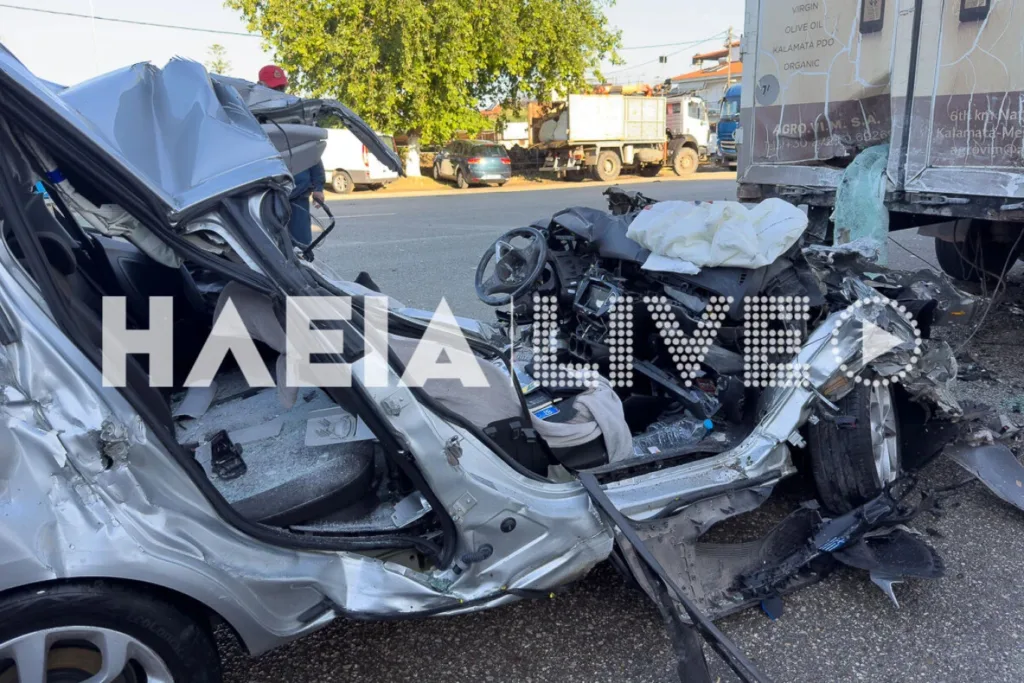 Τραγωδία στη Ζαχάρω: Αυτοκίνητο «καρφώθηκε» σε νταλίκα, νεκρός 30χρονος ΦΩΤΟ