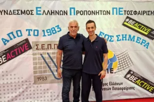 Ο Αγγελόπουλος τα είπε με τον θρύλο του Ιταλικού βόλεϊ Στ. Σανταρέλι