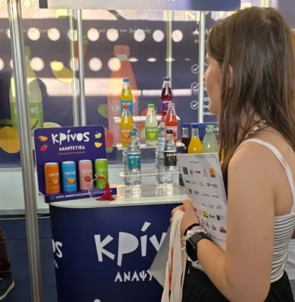 ΚΡΙΝΟΣ: Ισχυρή παρουσία στην Agro Food & Drink Patras Expo 2026 με επίκεντρο το Φυσικό Μεταλλικό Νερό και τα Aναψυκτικά της