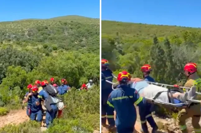 Πώς διασώθηκε η 62χρονη τουρίστρια που τραυματίστηκε στη Φτέρη Κεφαλονιάς