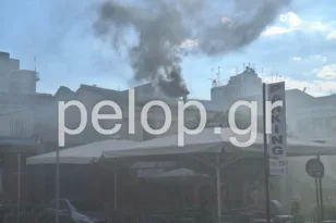 Πάτρα: Φωτιά και μεγάλη αναστάτωση στο Κέντρο, «άρπαξε» καμινάδα καταστήματος εστίασης, ΦΩΤΟ