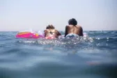 Παραλία με βόρεια δέντρα και βράχια