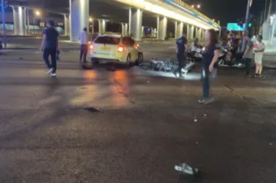 Τρομερό δυστύχημα, σύγκρουση μηχανής με ταξί, νεκρός ο οδηγός της μηχανής