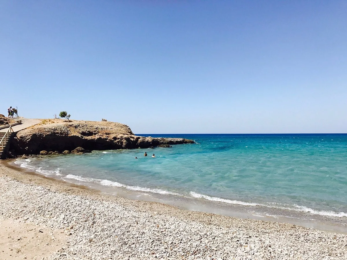 Η παραλία Καλό Νερό στη Μεσσηνία κοντά στον Κυπαρισσιακό κόλπο και τις φωλιές της Καρέτα Καρέτα