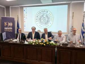 Στο Επιμελητήριο Αχαΐας ο υπουργός Εθνικής Οικονομίας και Οικονομικών και πρόεδρος του Eurogroup Κυριάκος Πιερρακάκης, ΦΩΤΟ