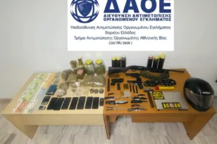 Πιστόλια, μαχαίρια, σφυρί και καραμπίνα είχε η εγκληματική οργάνωση που έκανε οπαδικές επιθέσεις και διακινούσε ναρκωτικά στη Θεσσαλονίκη