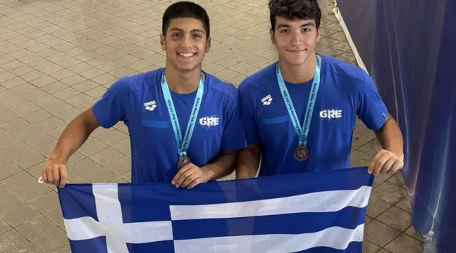 Διάκριση για Τουντόπουλο και Ζαφείρη στο Βαλκανικό πρωτάθλημα πόλο Κ16