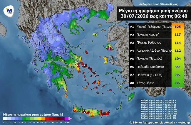 Ρέθυμνο: Τα 10 μποφόρ καθηλώνουν τα εναέρια μέσα – Ριπές 125 χλμ./ώρα στο πύρινο μέτωπο Ρέθυμνο: Τα 10 μποφόρ καθηλώνουν τα εναέρια μέσα – Ριπές 125 χλμ./ώρα στο πύρινο μέτωπο