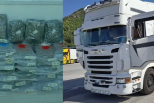 Οι συσκευασίες υδροπονικής κάνναβης που κατασχέθηκαν στον λιμένα Ηγουμενίτσας