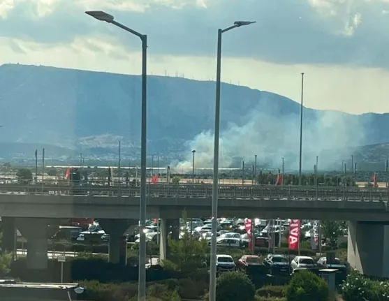 Σπάτα: Υπό έλεγχο η φωτιά κοντά στο αεροδρόμιο «Ελευθέριος Βενιζέλος»