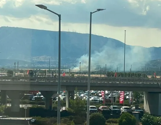 Σπάτα: Υπό έλεγχο η φωτιά κοντά στο αεροδρόμιο «Ελευθέριος Βενιζέλος»