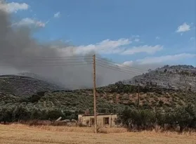 Σπαθοβούνι Κορινθίας: Χωρίς ενεργό μέτωπο η φωτιά