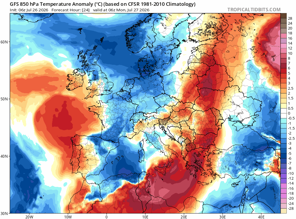Έρχεται νέα θερμή εισβολή: Έως 39°C ο υδράργυρος και αφρικανική σκόνη από τη Δευτέρα Έρχεται νέα θερμή εισβολή: Έως 39°C ο υδράργυρος και αφρικανική σκόνη από τη Δευτέρα