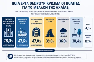 Ερευνα Data Consultants: Τα έργα που ζητούν οι Αχαιοί