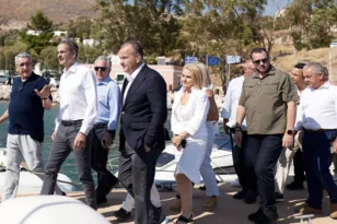 Μητσοτάκης από Λέρο: «Τα νησιά μας δεν είναι πλέον αντιμέτωπα με την ανεξέλεγκτη μεταναστευτική πίεση»