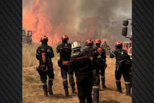Γαλλία: Έλληνες πυροσβέστες επιχειρούν καθημερινά στα πύρινα μέτωπα της Νότιας χώρας, ΒΙΝΤΕΟ