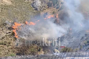 Μάχη με τις φλόγες στο Μελιδοχώρι Ηρακλείου – Μήνυμα 112 για εκκένωση δύο οικισμών
