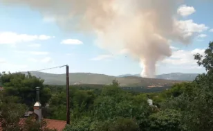 Μαρτυρίες ότι ξεκίνησε από πεταμένο τσιγάρο η φωτιά στην Οινόη