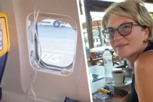 «Αν πεθάνουμε, θα πεθάνουμε μαζί» – Κρατούσε τον άνδρα της από τα πόδια στον αέρα