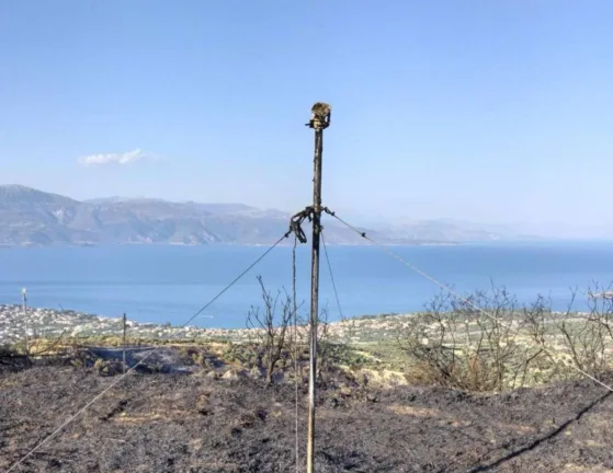Άμεσα η αντικατάσταση του μετεωρολογικού σταθμού που καταστράφηκε από την πυρκαγιά στην Αιγιάλεια