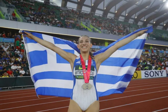 Η Εβελυν Μητρόπουλου πήρε το ασημένιο μετάλλιο στο Ευρωπαϊκό Κ20