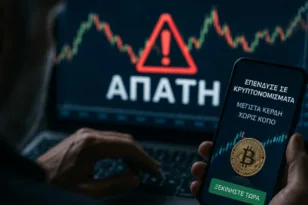 Τα «κρύπτο» έκρυβαν απάτη για 61χρονο Πατρινό – Εχασε σε 3 χρόνια το ποσό των 100.000 ευρώ