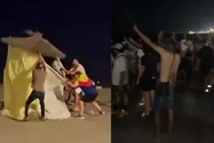 Αντιδράσεις στη Θέουτα από τους κατοίκους-Καίνε σκηνές των μεταναστών