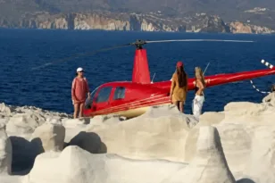 Κατόπιν εορτής παρεμβαίνει η ΥΠΑ για το ελικόπτερο...αναψυχής στο Σαρακήνικο της Μήλου!