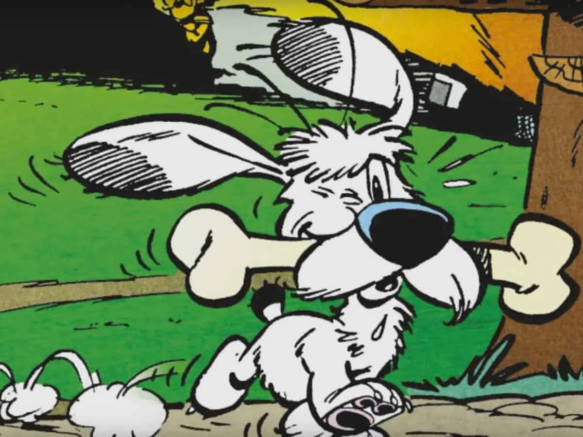 Πανοραμίξ, Getafix και Miraculix: Πώς ο Αστερίξ έμαθε να μιλά 120 γλώσσες Ο Ιντεφίξ, ο μικρός σκύλος του Οβελίξ