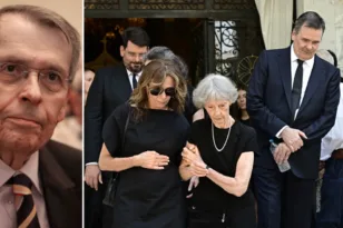 Στέφανος Μάνος: Το τελευταίο «αντίο» στον πρώην υπουργό – Ποιοι έδωσαν το «παρών»