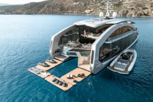 Κίμπερλι Γκιλφόιλ: Οργώνει το Ιόνιο με τη Lamborghini των θαλασσών! Κίμπερλι Γκιλφόιλ: Οργώνει το Ιόνιο με τη Lamborghini των θαλασσών!