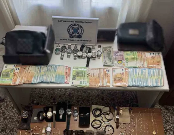Πάρος: Εξαρθρώθηκε εγκληματική οργάνωση που «άδειαζε» σπίτια – 25 κλοπές και 44.565 ευρώ ΒΙΝΤΕΟ