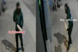Κόρινθος: Έσπασε την τζαμαρία με πλάκα πεζοδρομίου ΒΙΝΤΕΟ