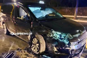 Χανιά: Τρομακτικό τροχαίο, οδηγός χάνει τον έλεγχο, μπαίνει στο αντίθετο ρεύμα και συγκρούεται με ταξί