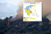 Τέσσερις περιοχές της Πελοποννήσου στο «πορτοκαλί»: Πού υπάρχει πολύ υψηλός κίνδυνος – Τι ισχύει για την Πάτρα