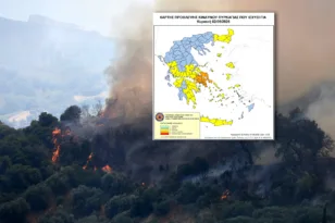 Τέσσερις περιοχές της Πελοποννήσου στο «πορτοκαλί»: Πού υπάρχει πολύ υψηλός κίνδυνος – Τι ισχύει για την Πάτρα