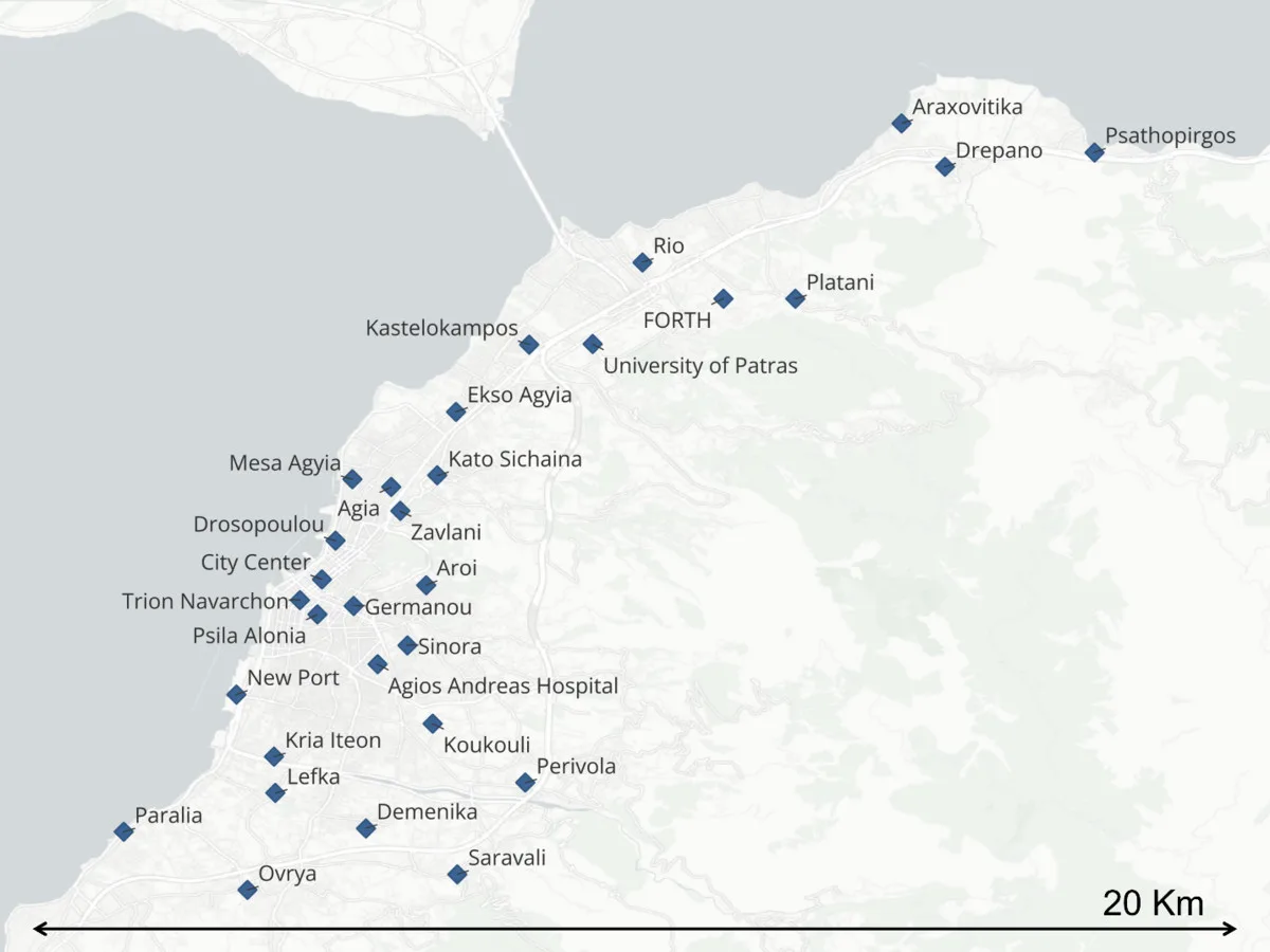 Τι αέρα θα αναπνέει αύριο η Πάτρα: Η πρόγνωση 72 ωρών που δοκιμάστηκε σε 31 σημεία Τι αέρα θα αναπνέει αύριο η Πάτρα: Η πρόγνωση 72 ωρών που δοκιμάστηκε σε 31 σημεία
