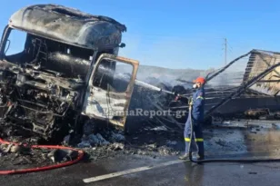 Κανονικά η κυκλοφορία στην Εθνική Αθηνών – Λαμίας μετά το φονικό τροχαίο με δύο φορτηγά