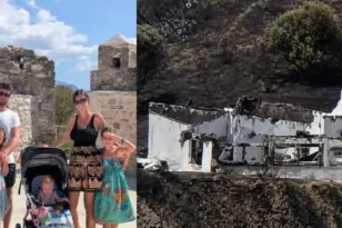 «Δεν χάσαμε μόνο ένα σπίτι», η τρομερή ιστορία οικογένειας από τη Βρετανία που καταστράφηκε στις φωτιές στην Αιγιάλεια