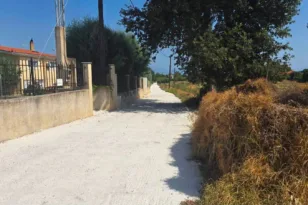 Δυτική Αχαΐα: Ολοκληρώθηκε η τσιμεντόστρωση δρόμου στο Καλαμάκι Λιμνοχωρίου ΒΙΝΤΕΟ