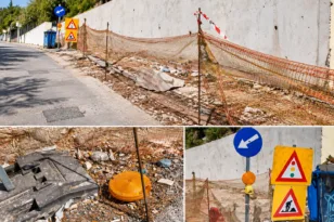 Στο σκοτάδι τα έργα στο Α’ Κοιμητήριο: Εργασίες χωρίς μέτρα ασφαλείας – Καταγγελίες για φωτισμό και απροστάτευτα σίδερα