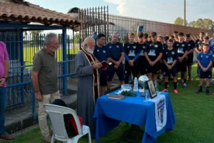 Θύελλα Πατρών: Με χαμόγελα ο αγιασμός της ομάδας ΦΩΤΟ