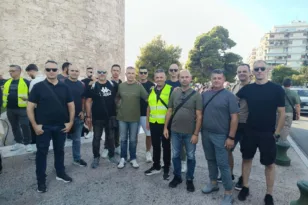 Θεσσαλονίκη: Δυναμικό «παρών» στη ΔΕΘ των αστυνομικών της Αχαΐας στην ένστολη πορεία, ΦΩΤΟ