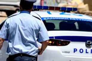 Περιπολικό της Ελληνικής Αστυνομίας σε αστυνομική επιχείρηση